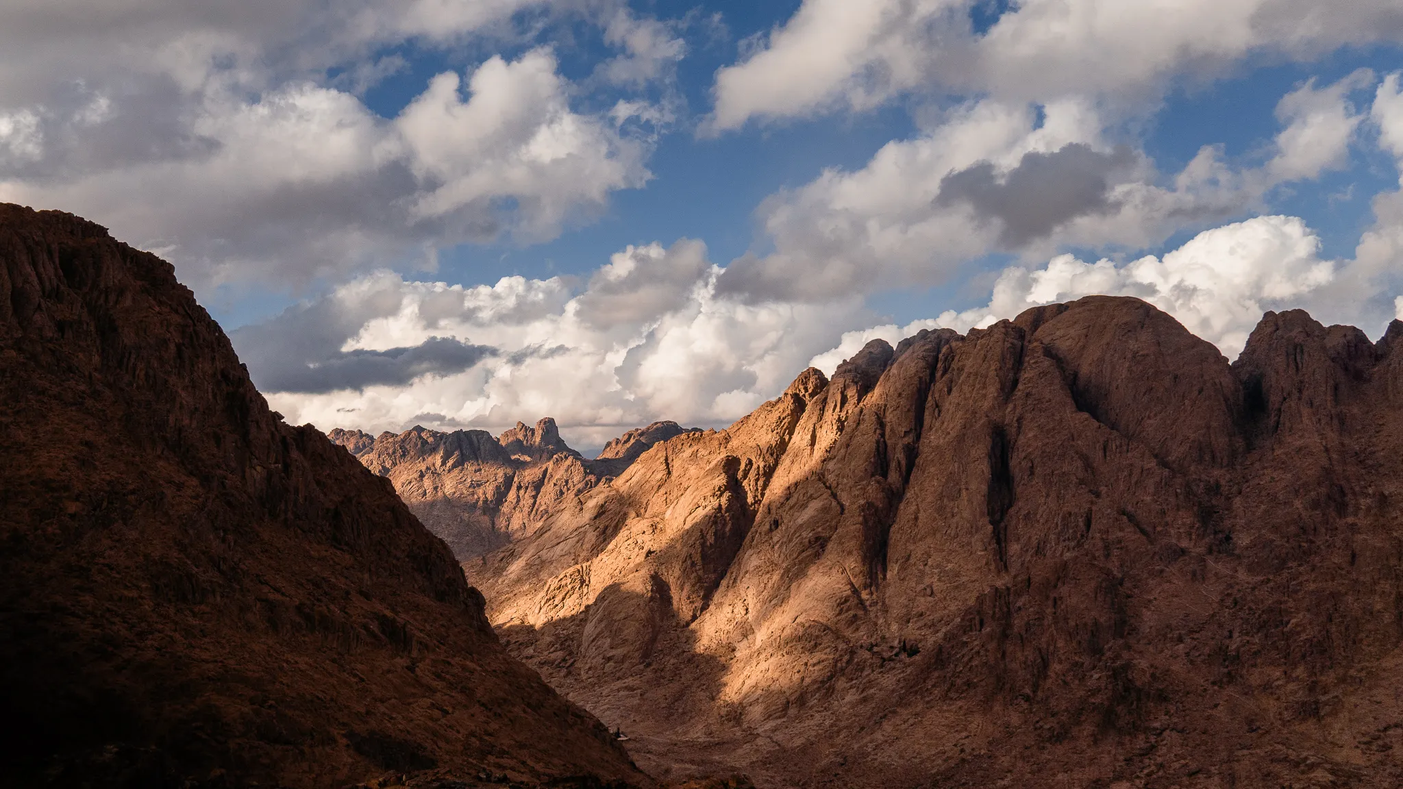 Sinai mountains at last light